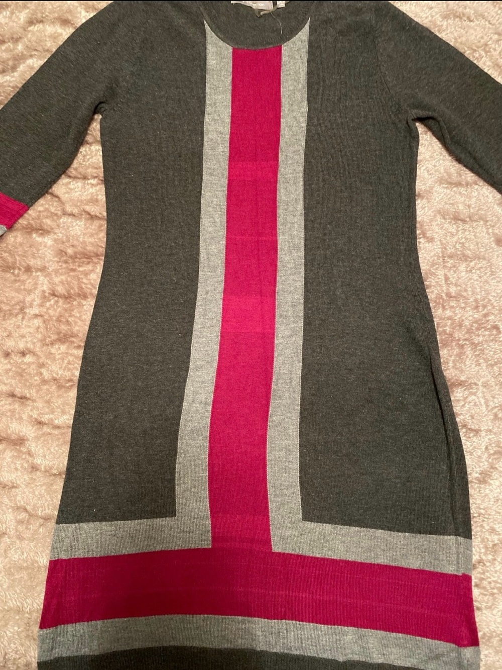 NY Collection Women’s Knit Knee Length Dress-Tunic NEW